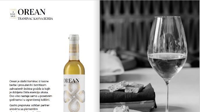 Organsko slatko vino Orean 